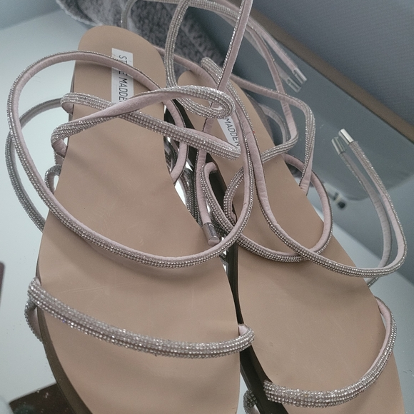 Rhinestone lace up sandals - Picture 3 of 4